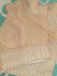 Elegant Peach Embroidered Blouse