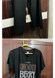 Black Embellished Velvet Top