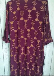 AVAASA Maroon Ikat Print Kurta brand new
