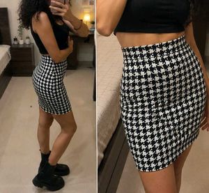 Houndstooth Mini Skirt for baddies