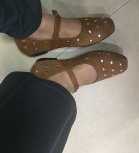 Cute Brown Mary Jane Flats