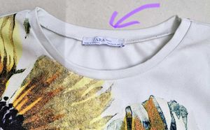 Zara New White Floral Print T-Shirt from Spain