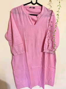 Pink Striped Kurta