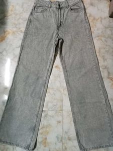 straight Leg Grey Jeans