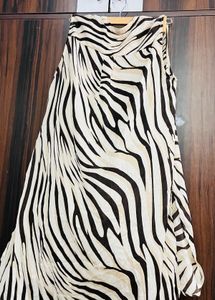 Stylish Zebra Print Sleeveless Tunic
