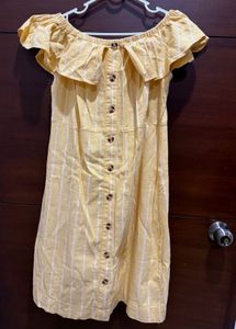 Yellow Button-Down Dress