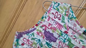 Floral Sleeveless A line dress