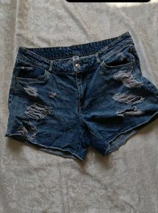 Denim Distressed Shorts