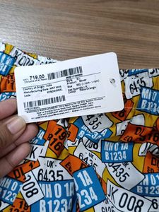 Retro License Plate Print Boxer Shorts