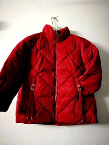 Chic Padded Red Jacket