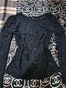 Elegant Black Lace Top