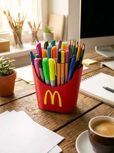 McDonald's Fries Pen Holder 3d printed