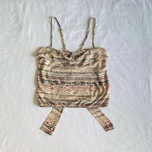 Boho Chic Patterned Tank Top