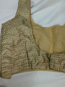 Elegant Gold Embroidered Blouse