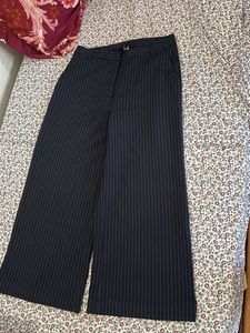 Chic Pinstripe Wide-Leg Pants