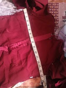 Maroon Embellished Kurta Set