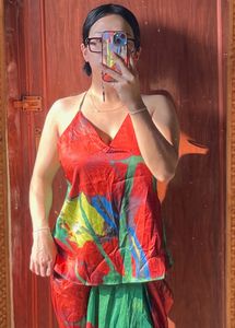 Vibrant Floral Print cord set