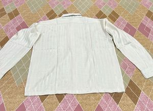 Jethalal inspired Men's Beige Embroidered Shirt