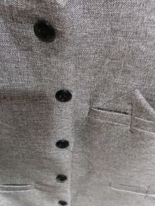 Men's Grey Nehru Jacket