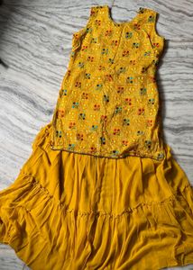 Vibrant Yellow Embroidered Kurta Set