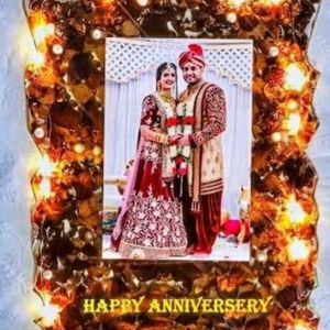 Anniversary Photo Frame with Lights