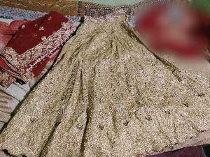 Exquisite Red and Gold Lehenga Choli