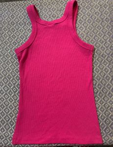 H&amp;M Ribbed Tank Top - Hot Pink