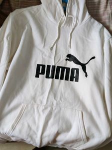 Puma White Hoodie