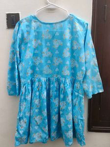 Embroidered Light Blue Top