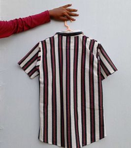 Men's Striped Short Sleeve Shirt