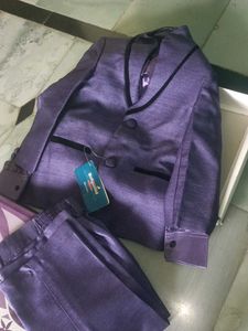 Purple Ethnic Suit Set