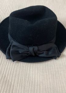 H&M Black Fedora with Bow