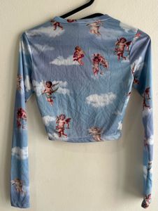 Blue Angels Printed Crop Top