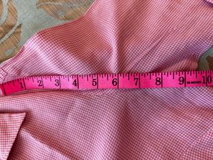Pink Gingham Button-Up Shirt