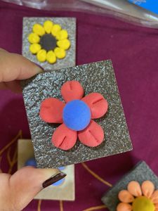Clay Flower Tiles