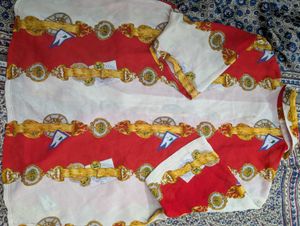Vintage Print Button-Up Shirt
