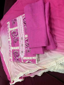 Embroidered Kurta Set with Dupatta