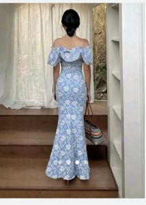 Elegant Off-Shoulder Floral Maxi Dress