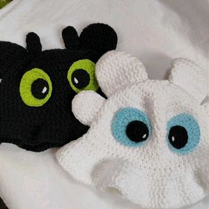 Handmade Crochet Dragon Hat