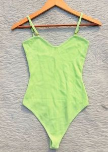 New Lime Green Sleeveless Bodysuit