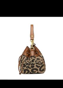 Leopard Print Bucket Bag