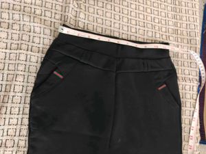 Imported No iron thick Black Women's Pants