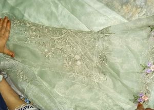 Unstitched Embroidered Kurta Set