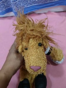 Collectible Plush Lion Toy with Football