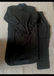 Men's Black Kurta Set