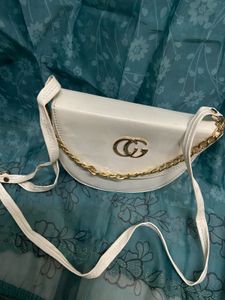Stylish White Crossbody Bag