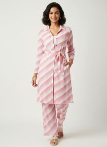 Pink & White Striped Co-ord Set