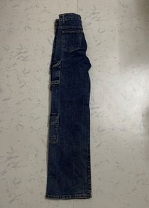 Blue Denim Cargo Jeans