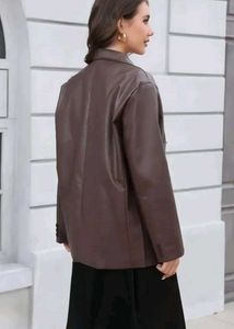 NewMe Faux Leather Blazer Jacket