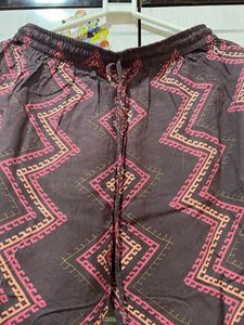 Brown Flower Printed Kurta N Pant